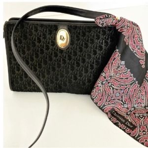 Dior Black Monogram Shoulder Bag